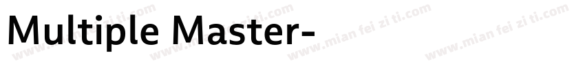 Multiple Master字体转换